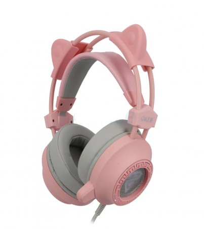 HEADSET (7.1) OKER H995 GAMING (PINK)(By SuperTStore)