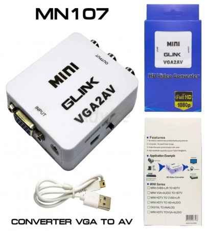 Converter VGA TO AV MINI GLINK (MN107)(By SuperTStore)