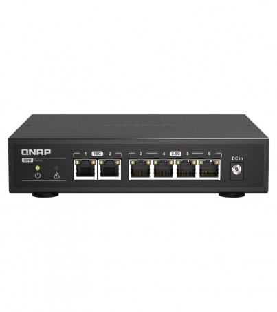 QNAP QSW-2104-2T 6-Port Unmanaged Switch featuring 10GbE and 2.5GbE สวิตซ์(By SuperTStore) By Order 30-45 วัน