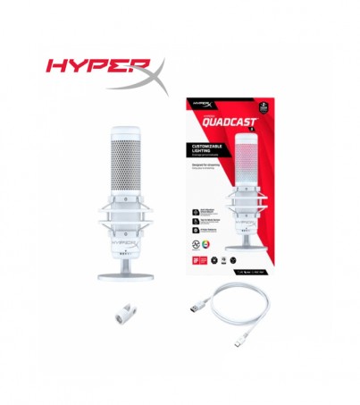 HYPER X QUADCAST S WHITE STANDALONE USB MICROPHONE : 519P0A
