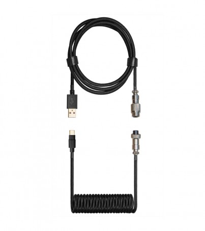 COOLERMASTER USB-C TO USB-A 1.5M COILED CABLE (สายยูเอสบีแบบขด)