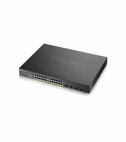 ZyXEL Layer 2 24-port GbE Smart Managed PoE Switch with 4 SFP+ Uplink [XGS1930-28HP]