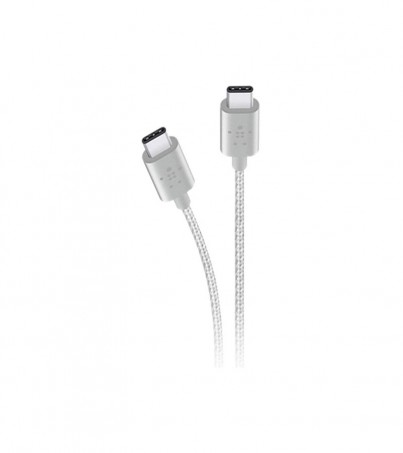 Belkin MIXIT Metallic USB 2.0 Type-C Charge & Sync Cable (6', Silver)  F2CU041BT06 Silver
