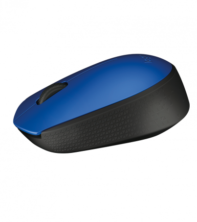 LOGITECH (M-171B) Mouse Wireless Optical (Blue/Black)