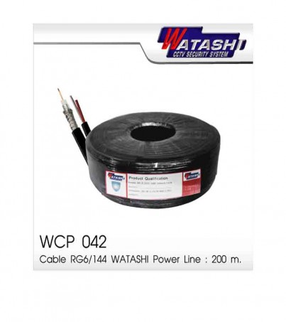 Cable 200M RG6/168 WATASHI Power Line#WCP072 (Black)