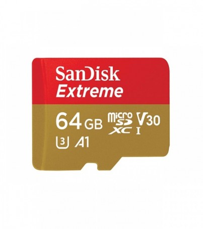SanDisk Extreme microSDXC C10 160MB/s R,60MB/s W. (SDSQXA2-064G-GN6MN)