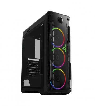 ATX Case (NP) GVIEW I5-40 RGB (Black) By SuperTStore