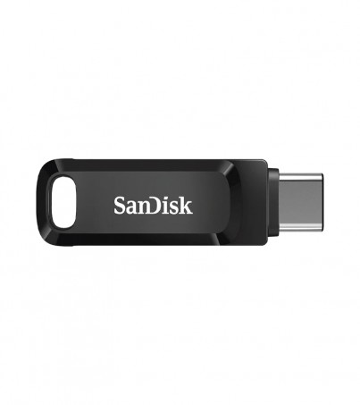 Dual USB Drive 64GB SanDisk (SDDD3C-046G-G46G) Black 'Type-C' By SuperTStore