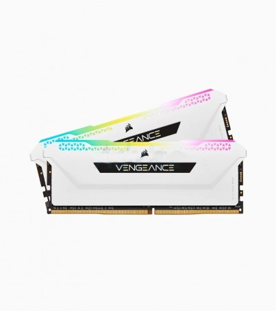 RAM DDR4(3200) 32GB (16GBX2) CORSAIR Vengeance RGB PRO SL White (CMH32GX4M2E3200C16W) (By SuperTStore)