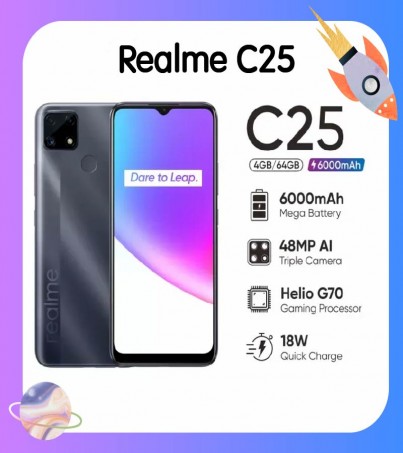 Realme C25 (Ram4GB+Rom64GB) (By SuperTStore) 