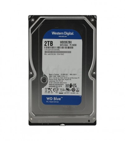 2 TB HDD WD BLUE (7200RPM, 256MB,SATA-3, WD20EZBX) (By SuperTStore) 