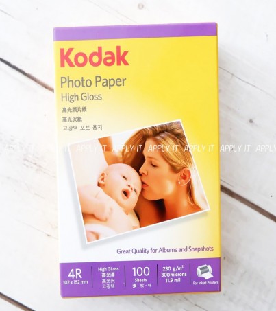   Photo Inkjet Glossy 4x6 230G. KODAK (100/Pack)(By SuperTStore)