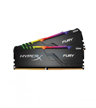 RAM DDR4(3600) 16GB (8GBX2) KINGSTON HYPER-X FURY RGB (HX436C17FB3AK2/16) (By SuperTStore)