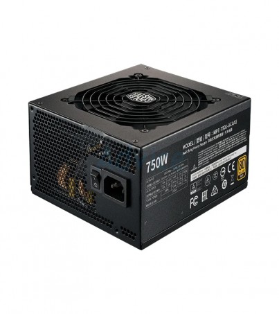 Power Supply (80+ Gold) 750W COOLER MASTER MWE V2 (MPE-7501-AFAAG) (By SuperTStore) 