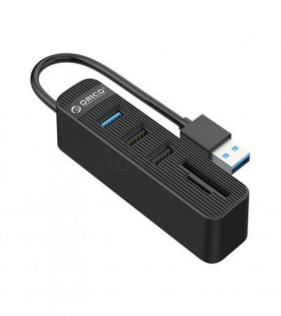 3 Port USB HUB v3.0 + Card Reader ORICO TWU32-3AST (Black)(By SuperTStore) 
