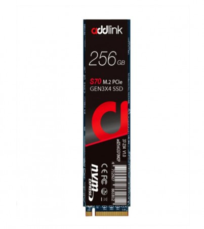 256GB SSD (เอสเอสดี) Addlink S70 SSD NVMe PCIe Gen3x4 M.2 2280(By SuperTStore) 