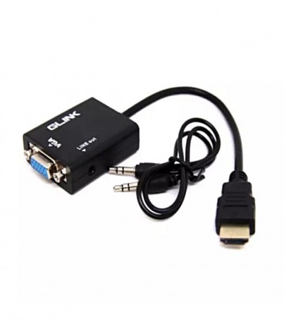 GLINK Converter HDMI TO VGA (AUDIO) Cable (GL021) (By SuperTstore)