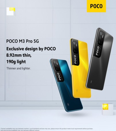 POCO M3 Pro 5G หน้าจอลื่น 90Hz กล้องชัด 48MP(6+128GB)(By SuperTStore) 