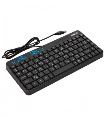 OKER USB Keyboard Mini (F8) - Black 