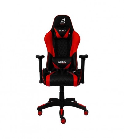 CHAIR SIGNO GC-203BR BAROCCO (BLACK/RED)(By SuperTStore)