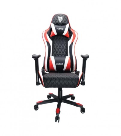 CHAIR NUBWO NBCH-020 (BLACK/RED/WHITE)(By SuperTStore)