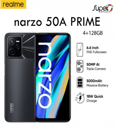 realme Narzo 50a Prime (4+128GB)บางเฉียบเพียง 8.1 มม.(By SuperTStore)