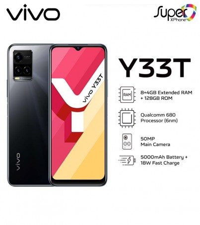 Vivo Y33T(8+128GB)FHD+แบตเตอรี่ขนาดใหญ่ กล้องสามตัว 50MP(By SuperTStore) 