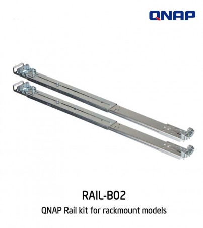 QNAP RAIL KIT RAIL-B02  Support select QNAP rackmount models (By SuperTStore) 