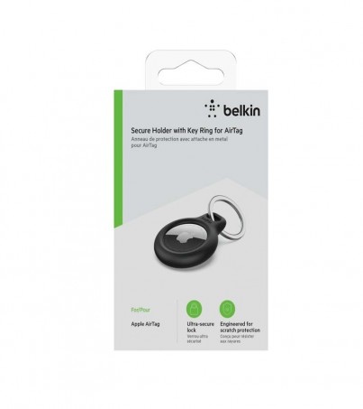 Belkin Casing for Airtag Secure Holder with Key Ring f8w973tb (By SuperTStore) 