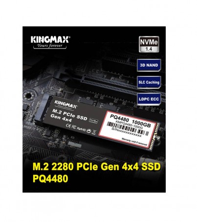 KINGMAX 500GB M.2 2280 PCIe NVMe SSD Gen4x4 PQ	