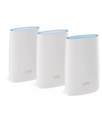 Netgear Orbi Whole Home Mesh WiFi System with Advanced Cyber Threat Protection, 3-Pack (RBK53S-100NAS) 