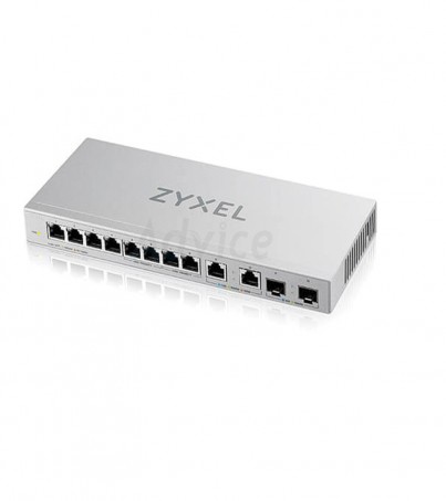 ZyXEL GigaBit Switching Hub (XGS1210-12) 8 Port Web-Menager + 2 Port 2.5G + 2 P)