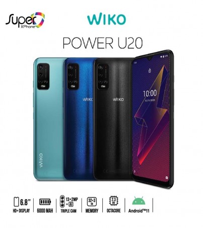 Wiko Power U20 (ram4/rom64GB)แบตอึด หน้าจอใหญ่สะใจ(By SuperTStore) 