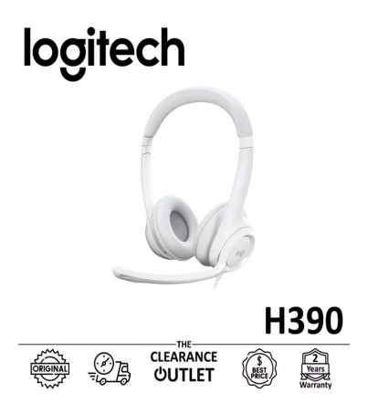 Logitech H390 USB Headset หูฟัง ของแท้ ประกันศูนย์(By SuperTStore)