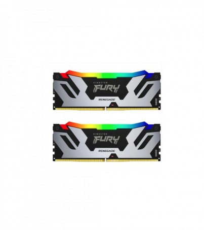 RAM 32GB (16GBx2) DDR5 6400MHz Kingston FURY Renegade RGB แรม หน่วยความจำ (แรมพีซี) (KF564C32RSAK2-32)