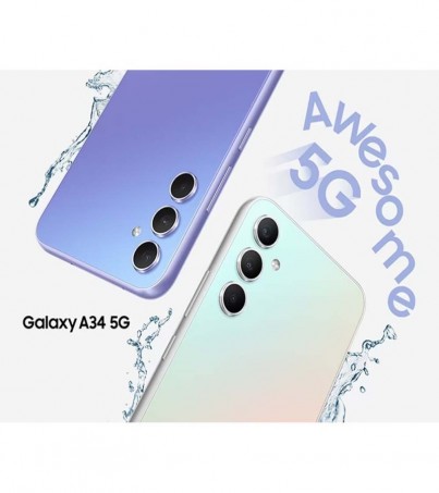 Samsung Galaxy A34 (8+128GB) รุ่น 5G ถ่ายภาพคมชัดเก็บได้ครบทุกรายละเอียด(By SuperTStore) 