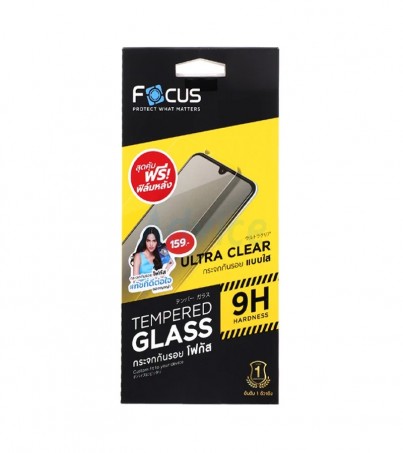 FOCUS ฟิล์มกระจกกันรอยแบบไม่เต็มจอ (แบบใส) Smartphone OPPO A77 5G (F+B)