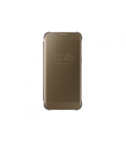 Samsung เคส Clear  view Cover (Galaxy S7) - Gold