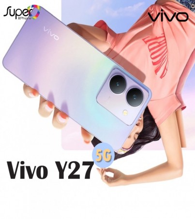 Vivo Y27 (6/128GB)รุ่น 5G จอ 6.64 นิ้ว กล้องหน้า 8 ล้านพิกเซล(By SuperTStore)