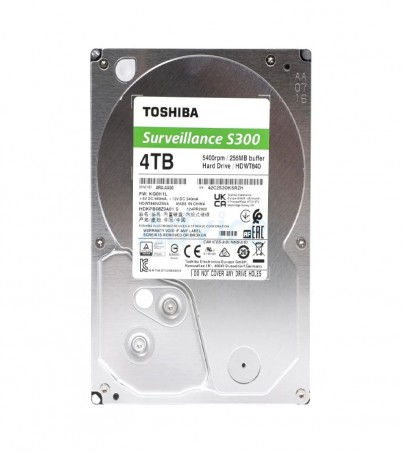 TOSHIBA 4 TB HDD CCTV S300 (5400RPM, 128MB, SATA-3, HDWT840UZSVA)