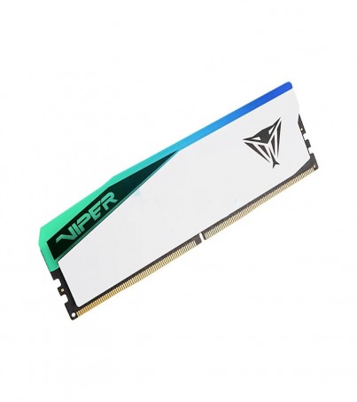 RAM DDR5(6200) 32GB (16GBX2) PATRIOT VIPER ELITE 5 RGB WHITE (PVER532G62C42KW)