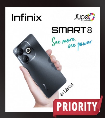 Infinix Smart 8 (4+128GB) Refresh Rate ได้สูงสุด 90Hz(By SuperTStore)