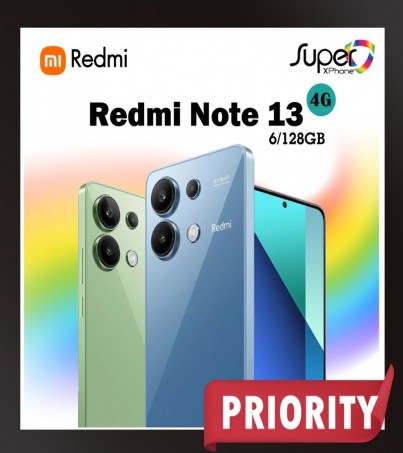 Redmi Note 13 รุ่น 4G (6/128GB)AMOLED กว้าง 6.67 นิ้ว(By SuperTStore)