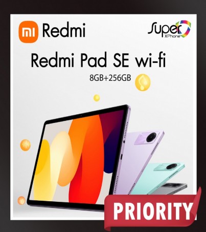 Redmi Pad SE Wi-Fi (8+256GB)ลำโพง 4 ตัวพร้อม Dolby Atmos(By SuperTStore)