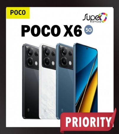 POCO X6 รุ่น 5G (12+256GB) ชาร์จเร็ว 67W (By SuperTStore)