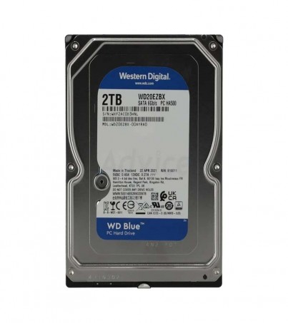 2 TB HDD WD BLUE (7200RPM, 256MB,SATA-3, WD20EZBX)(By SuperTStore)