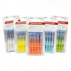 Dentalpro INTERDENTAL BRUSH I-SHAPED SIZE 1-SIZE 5 แพ็คละ 10 ชิ้น คละสี แปรงซอกฟัน ด้ามตรง ขนทรงกรวย