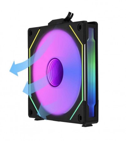 Lian Li UNI FAN SL-INF 120 RGB Reverse Blade Black (UF-RSLIN120-1B)(By SuperTStore)