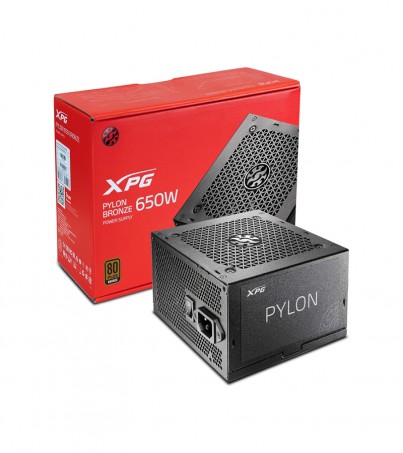 Power Supply (พาวเวอร์ซับพลาย) XPG PYLON 650B 650W 80 Plus Bronze-Certified Power