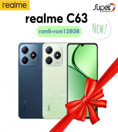 Realme C63 (8+128) ดีไซน์สวยทันสมัย ใช้งานได้ลื่นไหล(By Lazada Superiphone)